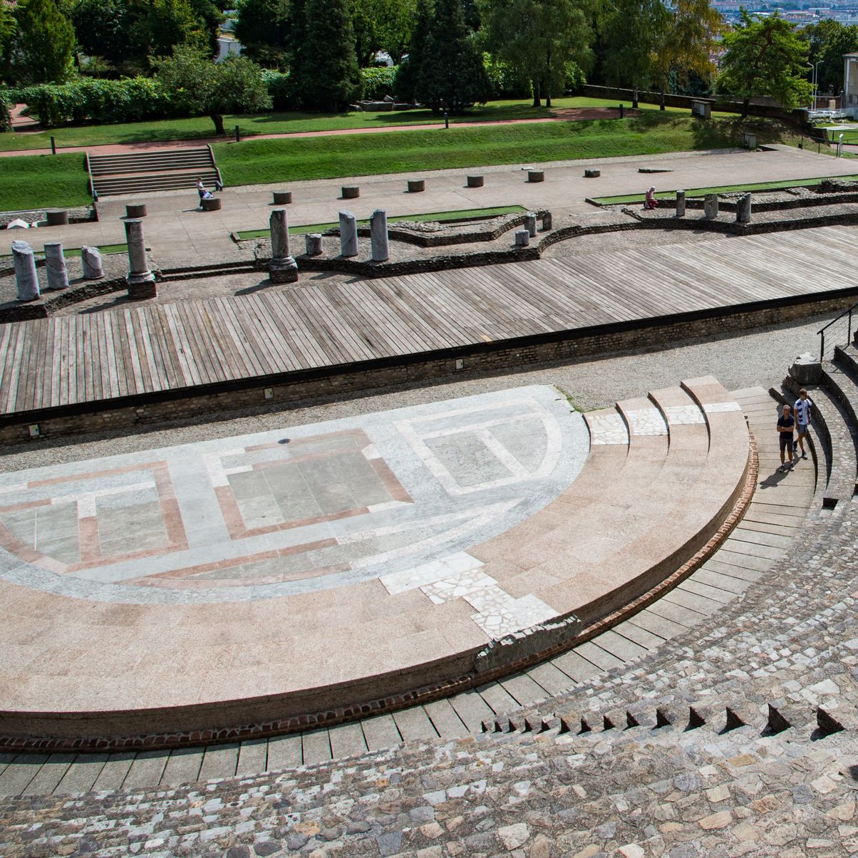 The large theater and the odeon